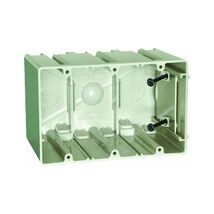 ALLIED MOULDED SB-3 New and Old Work Adjustable Three Gang Electrical Box - $24.10