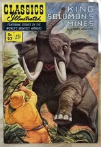 Classics Illustrated #97 King Solomon&#39;s Mines By H Haggard (Hrn 96) 1952 Vg+ 1st - £19.94 GBP