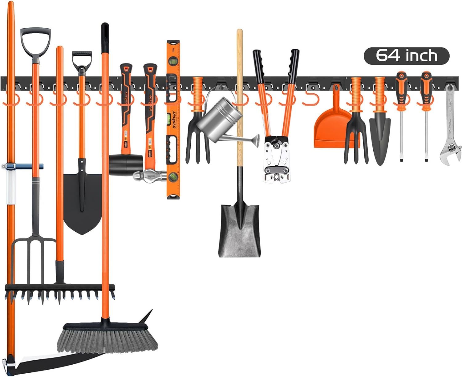 Horusdy 64 Inch Adjustable Storage System, Wall Mount Tool Organizer, To... - $35.99