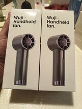 Wuji Portable Handheld Fan,  With Led Remainimg Power Display, Black - $10.78