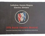 1978 Buick Lesabre Estate Riviera Electra Owner&#39;s Manual and Packet - $11.83