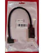 12&quot;  Mini DisplayPort 8K Cable 90 Degree Right Down Angle Male to Full - £6.07 GBP