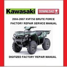 KAWASAKI KVF750 BRUTE FORCE 2004-2007 Factory Service Repair Manual - $20.00