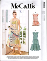 McCall&#39;s M7774 Misses XS to M Loose Fitting Tiered Sundresses Sewing Pattern - $15.71