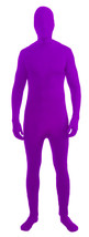 Full Body PURPLE Zentai Suit Men&#39;s Women&#39;s Spandex Halloween Costume 2nd Skin - £2.78 GBP