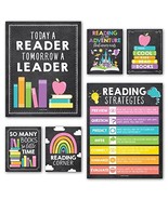 Pastel Chalk Reading Motivational Posters | Set of 6 | Motivational Posters - $409.87 MXN