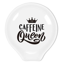 Funny Coffee Quote Caffeine Coffee Ceramic Coffee Spoon Holder-Coffee Spoon Rest - £15.81 GBP