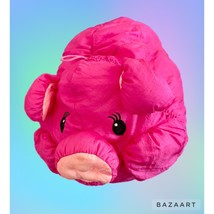 Parachute Material Pig Plush Hot Puffs Commonwealth 1991 Quilted Nylon Stuffed - $39.59