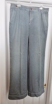 Ralph Lauren Jeans Co Denim Jeans Pants Engineer Stripe Blue White 12 Vintage - £39.22 GBP