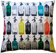 Seltzer Jazz Vintage Throw Pillow 20x20, Complete with Pillow Insert - £67.02 GBP