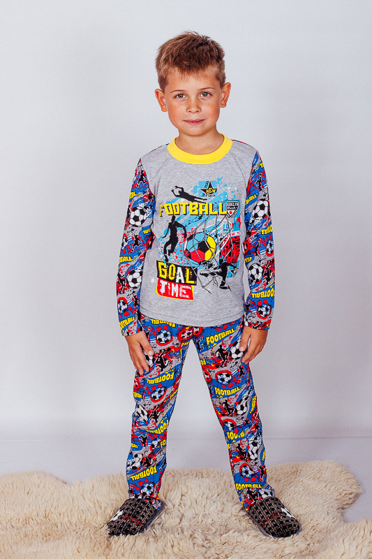 Pajama Set (boys), Any season,  Nosi svoe 6076-002-33-4 (futbol-siryj) - $29.89