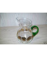 Glass Pitcher Grand Duche Hallmark Berries &amp; Leaves - £7.79 GBP