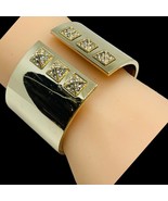 Victorias Secret Sexy Scandalous Gold Tone Rhinestone Bracelet Cuff - $22.79 CAD