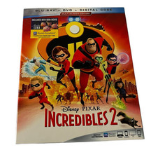 Disney Pixar Incredibles 2 Blu Ray DVD Digital Copy 2 Disc Set 2018 w Sl... - $12.34