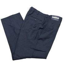 Stafford Dress Pants Mens 40x30 Navy Blue Wool Blend Classic Fit Trouser... - $25.86