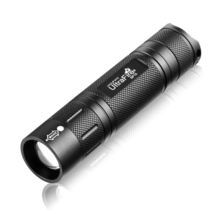 Mini Zoomable Flashlight Bright 800LM AAA Flashlights 18650 Rechargeable... - $671.54 MXN