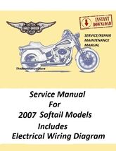 2007 Harley Davidson Softail Models Service Manual Download - $22.95