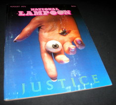 National Lampoon Magazine Aug 1975 Justice Issue Eye Tooth Hand Humor Satire 6 - £12.57 GBP