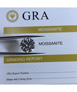 7mm 1.20Ct D color Round Brilliant Cut Loose Moissanite Stone GRA Certif... - €32,47 EUR