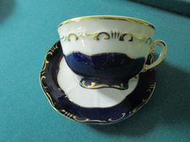 ZSOLNAY Hungary Cup Saucer Pompadour Pattern AS is [85] - £12.29 GBP