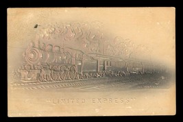 Vintage Paper Train Postcard UDB 1907 Cancel Embossed Limited Express Ra... - $12.86
