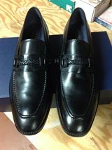 Cole Haan Men&#39;s Wagner Grand Black Leather Bit Loafers - 11.5M - New in Box - £179.85 GBP