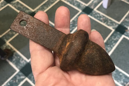 Figural Acorn Shaped Old Cast Iron Plumb Bob Woodworking tool Or Weight? - £35.56 GBP