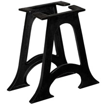 vidaXL Solid Cast Iron Coffee Table Legs Set of 2 Black A-Frame Construction - €132,62 EUR