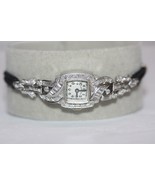 1950&#39;s Hamilton 911 Platinum Diamond Square watch 17 Jewels T42 7144- 6&quot;... - £1,421.02 GBP