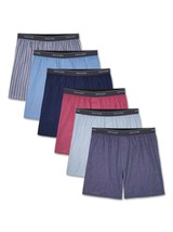 NEW Fruit of the Loom Men&#39;s Underwear Tag Free Boxers, 6 Pack Size Large 36/38  - £19.24 GBP