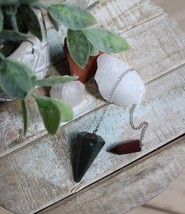 Red &amp; Green Jasper Pendulum Jasper top  ~Grounding and Energy~ - $474.03 MXN