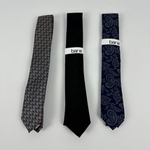 Bar III Mens Lot of 3 Ties Polyester/Cotton/Silk Blend Assorted Colors-O/S - £23.48 GBP
