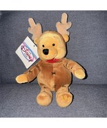 Disney Exclusive 1999 Mini Bean Bag Reindeer Pooh With Antlers Red Scarf - - $158.89 MXN