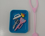 Barbie vet doctor tools accessories stethoscope butterfly thermometer sc... - $14.84