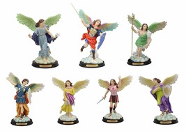 Kabbalah Archangel Michael Uriel Sealtiel Chamuel Gabriel Raphael Jofiel Statues - £230.95 GBP