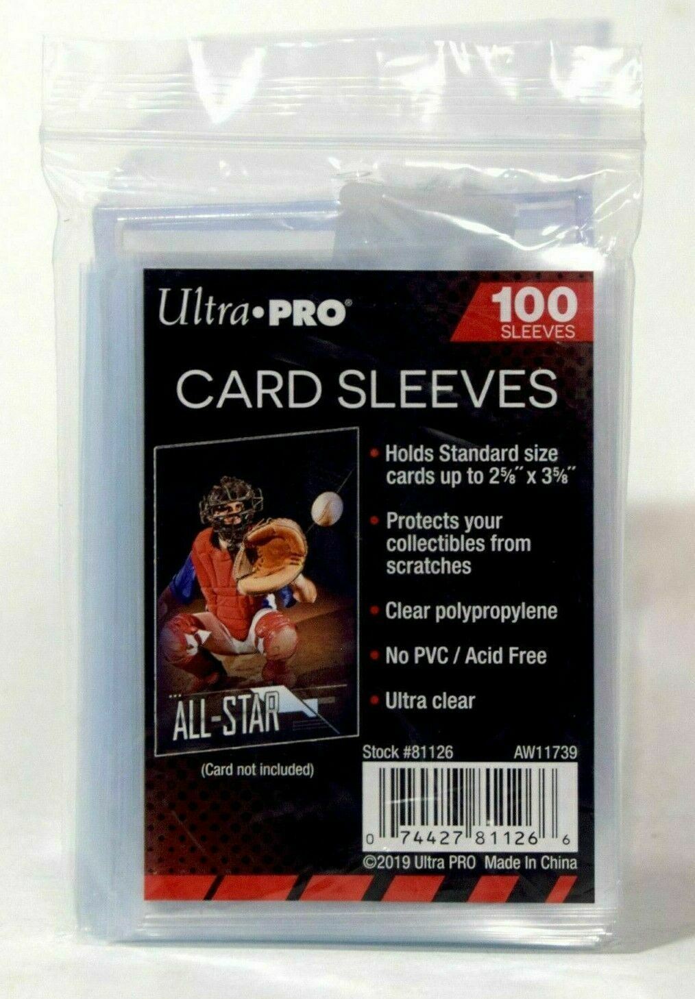 NEW Ultra Pro 100 Count Clear Poly Penny Trading Card Sleeves MTG Sports 81126 - $4.69