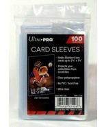 NEW Ultra Pro 100 Count Clear Poly Penny Trading Card Sleeves MTG Sports... - £3.68 GBP