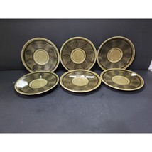 Taylor Smith and Taylor Co Green Saucers, Vintage Riviera Collection, Set of Six - £9.15 GBP