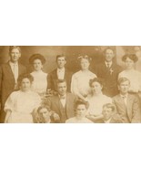 RPPC 1911 Large Upper Class Family Postcard - $12.87