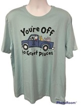 Life Is Good Mens You’re Off To Great Places Truck Dr. Seuss Shirt Size ... - £22.00 GBP