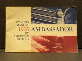 1966 Ambassador by American Motors Owners Manual - $63.19 CAD