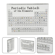 Creative Home Furnishings 3D Acrylic Periodic Table with Real Elements Chemical - £29.44 GBP