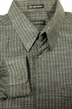 GORGEOUS Jhane Barnes Gray With Silver Diamonds Japan Fabric Shirt XL 17x35 - £32.26 GBP