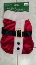 Saint Nick&#39;s Choice Red White Black Gold Small Santa Christmas Dog Costume - £3.11 GBP