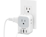 Usb Wall Charger, Usb Plug Adapter Outlet Extender, 3 Usb Hub (1 Usb C P... - £23.42 GBP