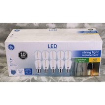 10 Pack GE LED 1Watt Soft White String Light Replacement S14 Outdoor Bulbs - £8.45 GBP