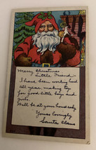 Vintage Postcard Christmas Litho Santa Claus Note 3.5” By 5.5” #952 Divided Back - £8.82 GBP