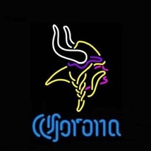 New Corona Minnesota Vikings Light Lamp Beer Neon Sign 24&quot;x20&quot; - £196.41 GBP