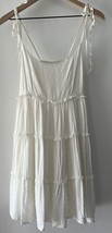 Women&#39;s Size M White Spaghetti Straps A Line Dress Top New Summer - $29.99