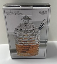 Silver Art Beehive Crystal Jam Jar With Stainless Steel Spoon - £16.06 GBP